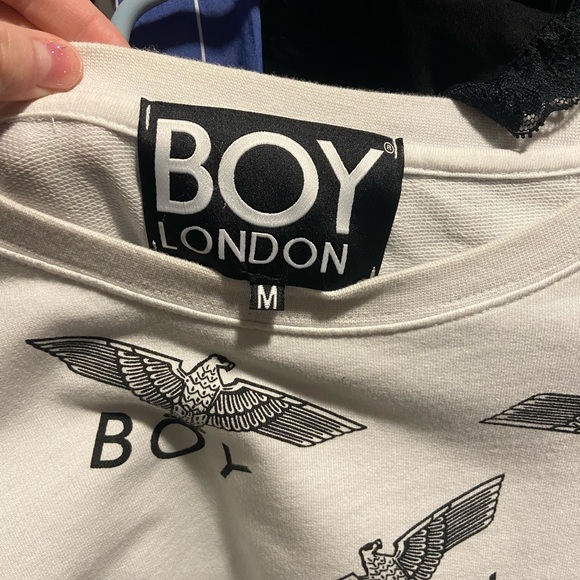 BOY London Beige Graphic Sweatshirt - Picture 2 of 4